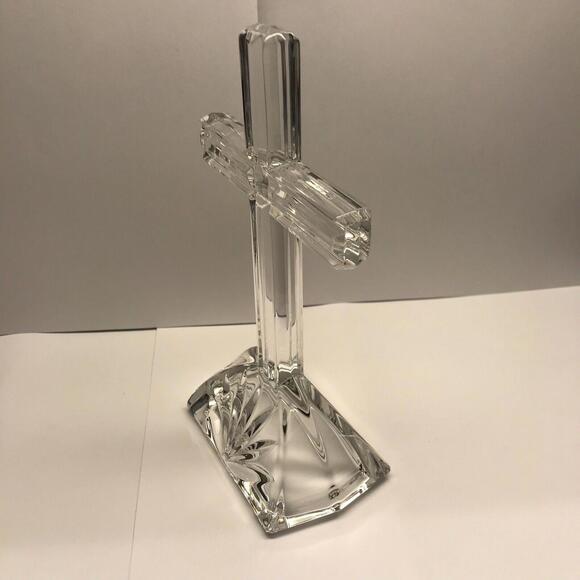 ✝️🎁Beautiful 7 Inch Marquis By Waterford Standing Cross Crystal Easter - Picture 12 of 12